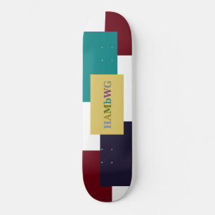 HAMbWG Grafik-Skate-Motherboard - 4 farbige Hard M Skateboard