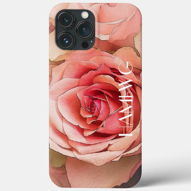 HAMbWG - Handy Case - Peach-Rose (Rückseite)