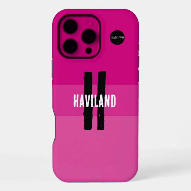 HAMbWG Handy-Fall in hellrosa iPhone 16 Pro Max Hülle (Rückseite)
