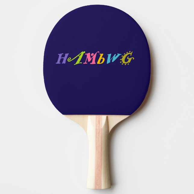 HAMbWG hell, grafische Farbe Tischtennis Schläger (Vorderseite)