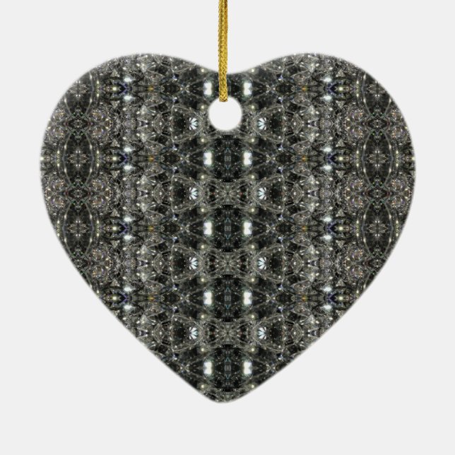 HAMbWG - Herz-Ornament - Diamanten Keramik Ornament (Hinten)