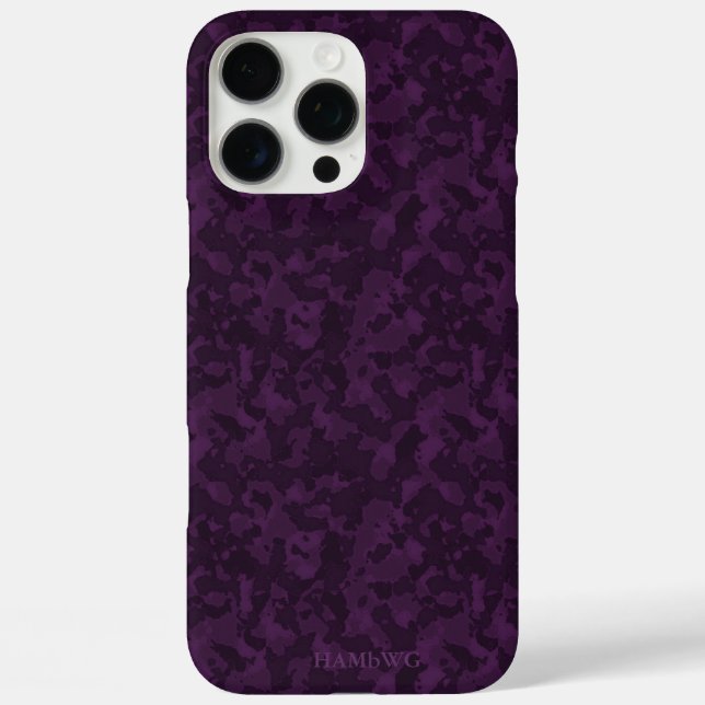 HAMbWG I pad - Amethyst Camouflage iPhone 16 Pro Max Hülle (Rückseite)