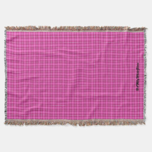 HAMbWG - Knochendecke - L. Pink Kariert Decke
