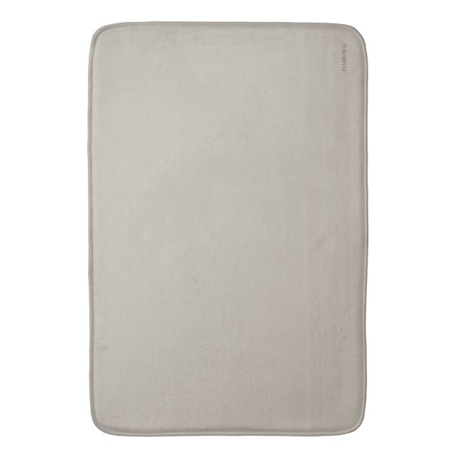 HAMbWG - Large Bath Mat - Lightest Taupe Gray Badematte (Vorderseite Vertikal)