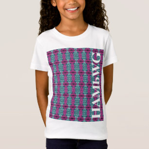 HAMbWG - le T-shirt de la fille - Teal pourpre