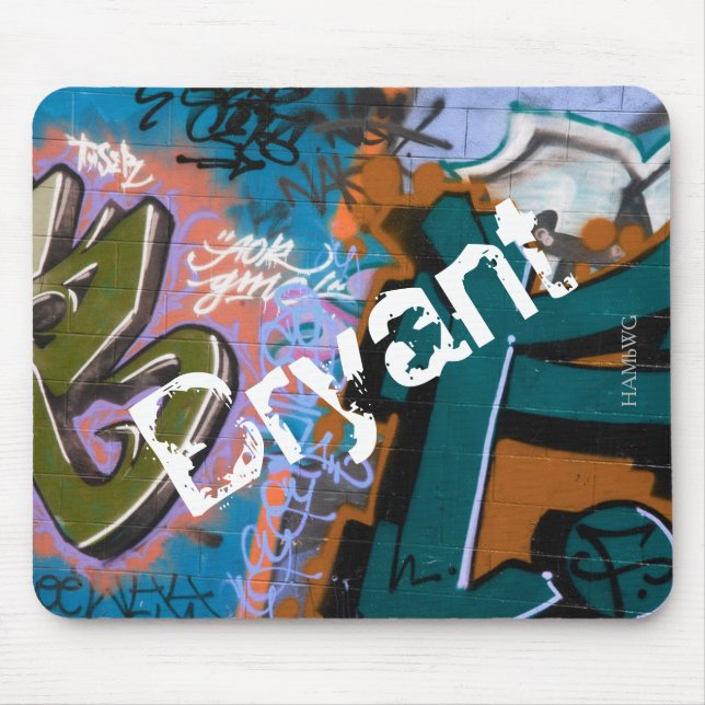HAMbWG - Mousepad - Aquamarin grünes Graphiti (Vorne)