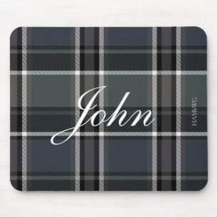 HAMbWG - Mousepad - grau Kariert