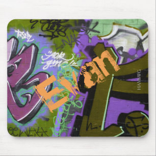 HAMbWG - Mousepad - Lila & Green Graphiti