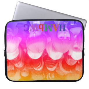 HAMbWG  - Neopren-Laptop-Hülle - Bunte Perücken Laptopschutzhülle