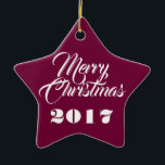 HAMbWG - Ornament - Stern - Personalizable<br><div class="desc">HAMbWG - Ornament Star - Personalizable - Stellen Sie sicher,  dass Sie sowohl vorne als auch hinten personalisieren. Verzierungen können beliebig sein,  aber wir haben Burgund gewählt!</div>