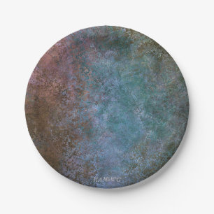 HAMbWG - Papierplatte - Blaue Taupe Fresco Pappteller
