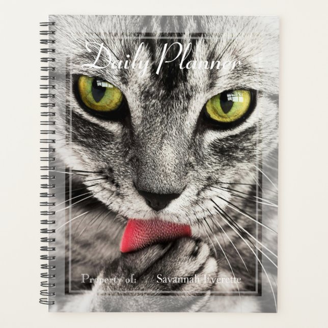 HAMbWG - Photo Daily Planner - Amoureux des chats (Devant)