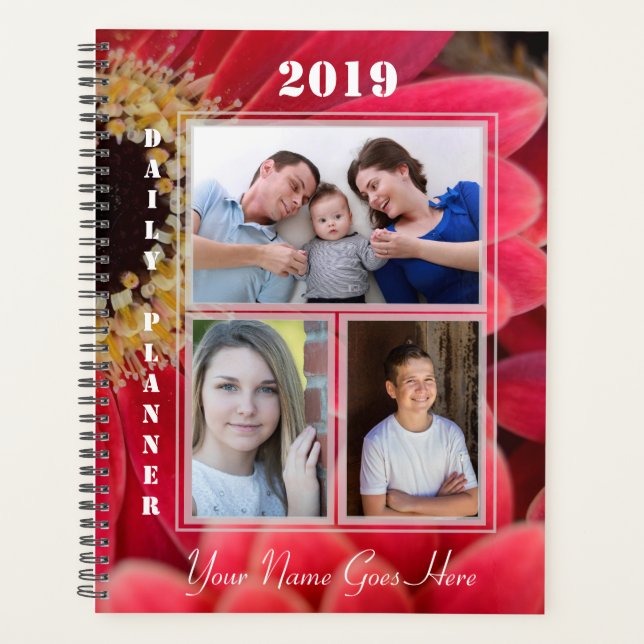 HAMbWG - Pink Gerber Daisy Planer (Vorderseite)