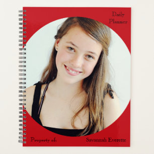 HAMbWG - Planificateur quotidien photo - Rouge