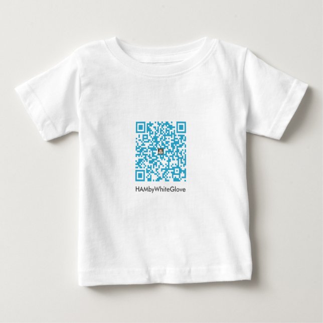 HAMbWG Romper 6 Farben - QR Code B Baby T-shirt (Vorderseite)