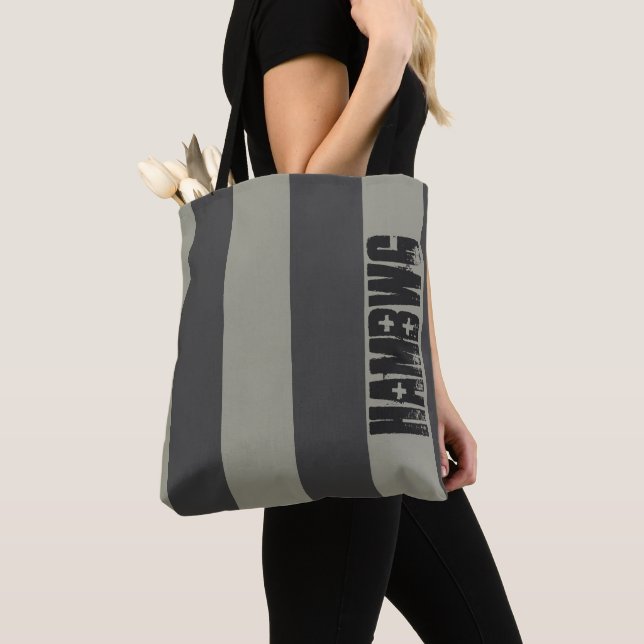 HAMbWG - Sac fourre-tout - Logo HAMbWG gris kaki (De près)