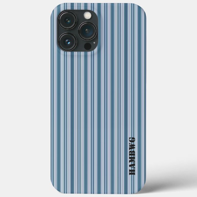 HAMbWG - Samsung Handy Case - Blue Stripes (Rückseite)