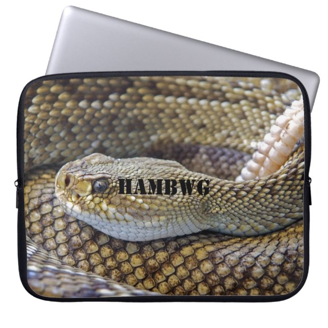 HAMbWG Schlange - 15" Neoprenschlauch Laptopschutzhülle (Vorderseite)