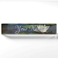 HAMbWG - Schreibtisch Name Plate - Wasserlilie