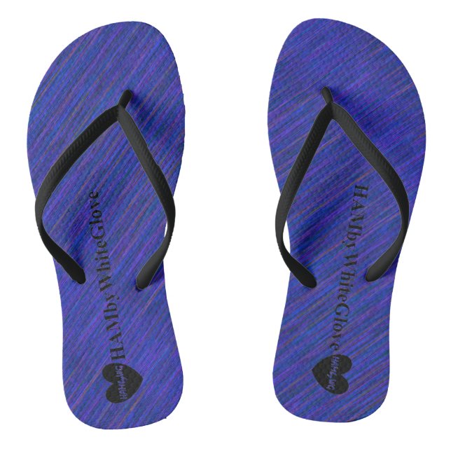 HAMbWG - Slim Strap - Dreh-Flop - Royal Blue Mix Flip Flops (Fußbett)