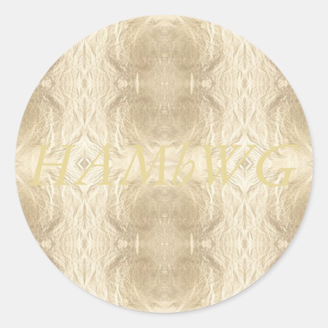 HAMbWG - Stickers - Image du logo or (Devant)
