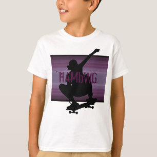 HAMbWG - T-Shirt - Amethyst Skateboardfahrer