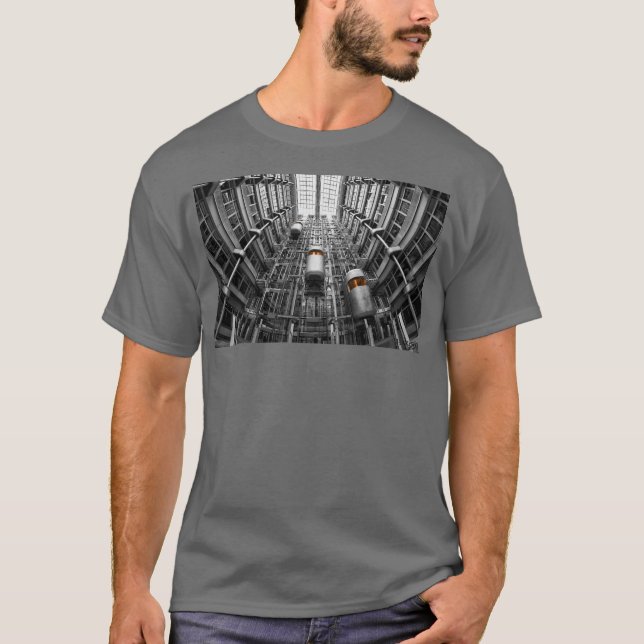 HAMbWG - T - Shirt - Architektur - Aufzüge g (Vorderseite)