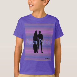 HAMbWG - T Shirt - Lila Farbverläufe Surfer