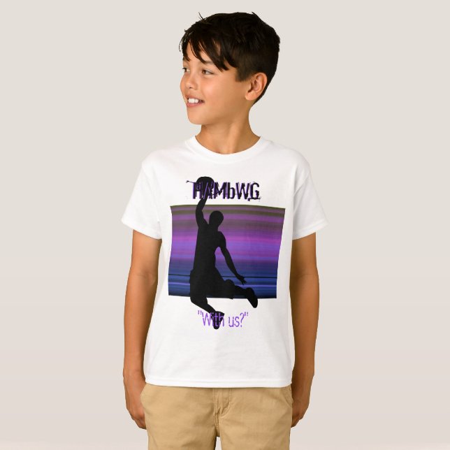 HAMbWG - T Shirt oder Sweatshirt- Basketball-Playe (Vorne ganz)