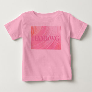 HAMbWG - T-shirt pour enfants - Pink Swirl w Logo