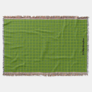 HAMbWG Throw Blanket - L. Green Kariert Decke