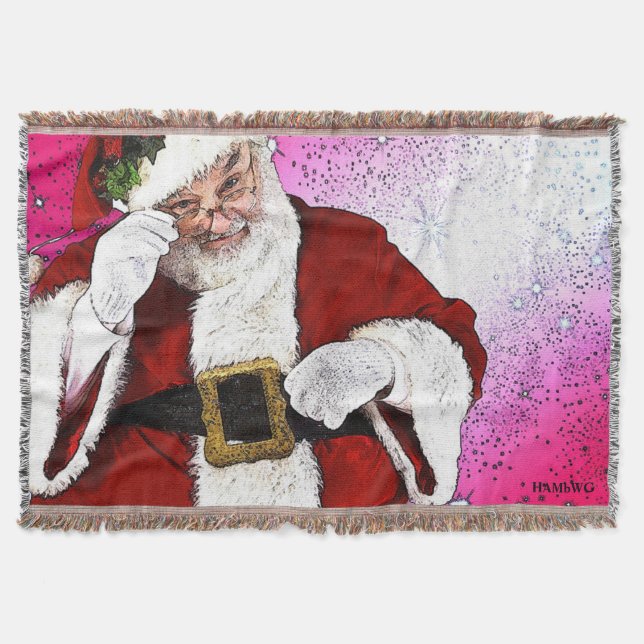 HAMbWG - Throw Blanket - Weihnachtsmann Decke (Vorderseite)