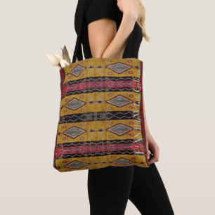 HAMbWG - Tote Bag - Bohemisch Gelb, Schwarz Tasche