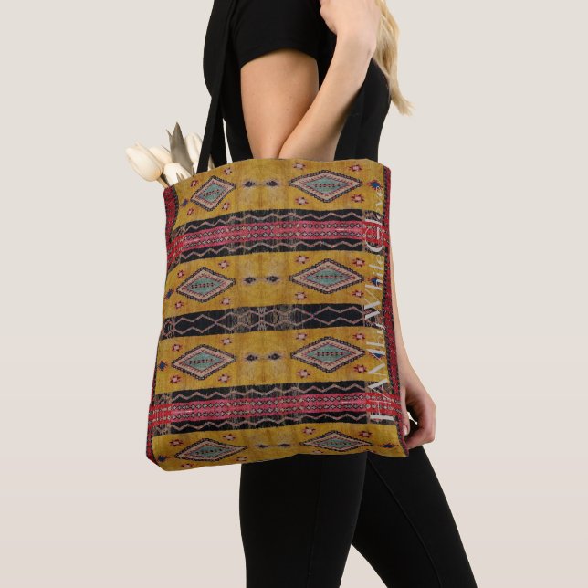 HAMbWG - Tote Bag - Bohemisch Gelb, Schwarz Tasche (Von Nahem)