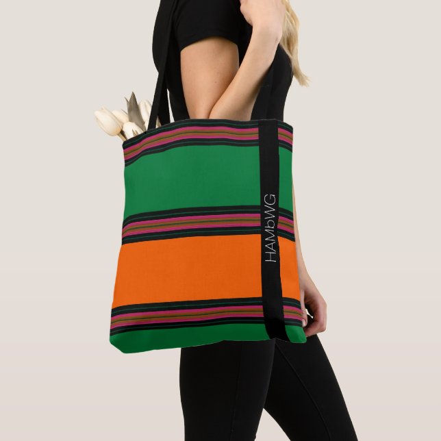 HAMbWG - Tote Bag - großer Streifen Tasche (Von Nahem)