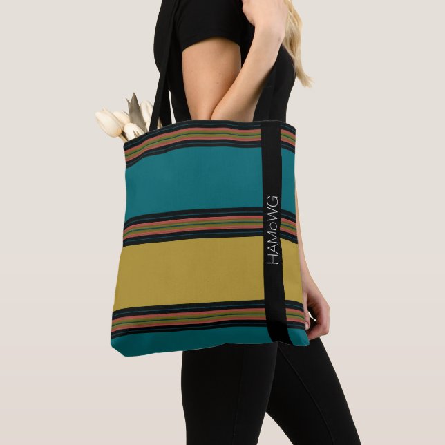 HAMbWG - Tote Bag - großer Streifen Tasche (Von Nahem)