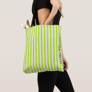 HAMbWG Tote Bag - Klassischer Streifen Limon Tasche