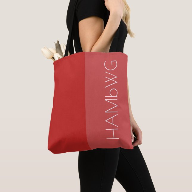 HAMbWG - Tote Bag- Red/Red w HAMbWG Logo Tasche (Von Nahem)
