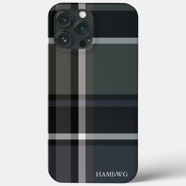 HAMbWG Tough Xtreme Phone Case - Black Gray Karier (Rückseite)