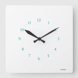 HAMbWG-Uhr Quadratische Wanduhr
