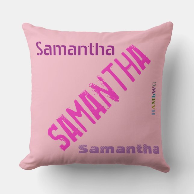 HAMbWG Vanity Coussin - Ajoutez votre nom (Recto)