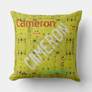 HAMbWG Vanity Pillow - Name hinzufügen - Gelbe Bes Kissen