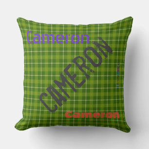 HAMbWG Vanity Pillow - Name hinzufügen - Grün Kari Kissen
