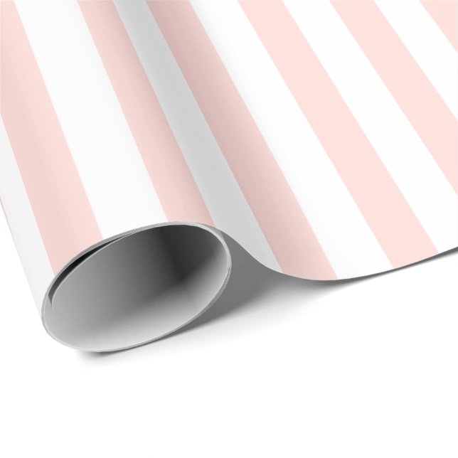HAMbWG Wrapping Paper - Pachy Pink White Stripes Geschenkpapier (Rolleneckpunkt)