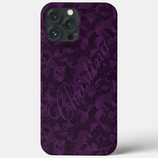 HAMbWG Xtreme Phone Case - Amethyst Camouflage (Rückseite)