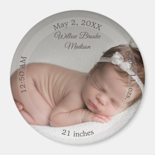 HAMbyWG - Annonce de naissance de bébé Magnet