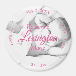 HAMbyWG - Annonce de naissance de bébé Magnet