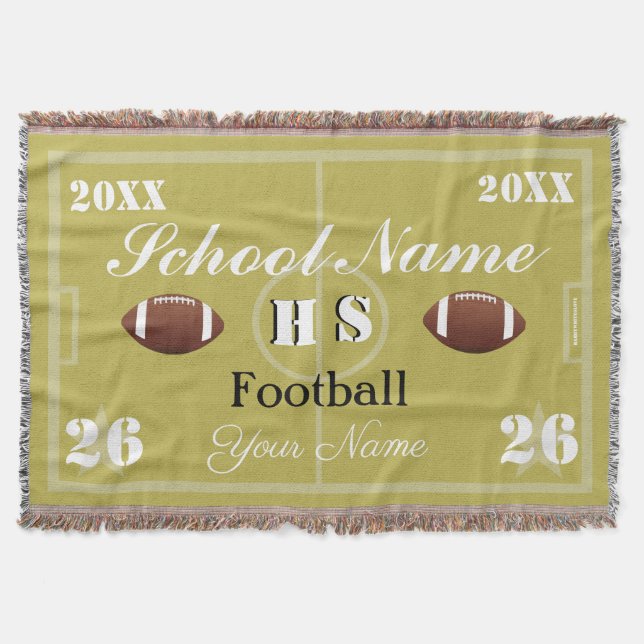 HAMbyWG Anpassbarer Fußball oder Fußball Decke (Vorderseite)