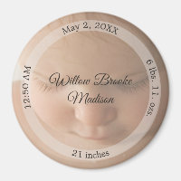 HAMbyWG - Baby Birth Announcement Magnet