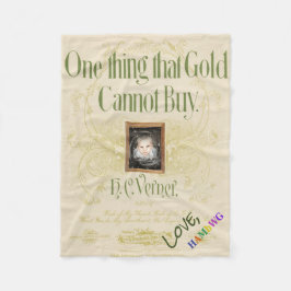 HAMbyWG - Baby Blanket - Eine Sache, die Gold nich Fleecedecke